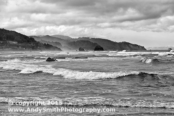 Looking South on a Stormy Day at Cannon Beach